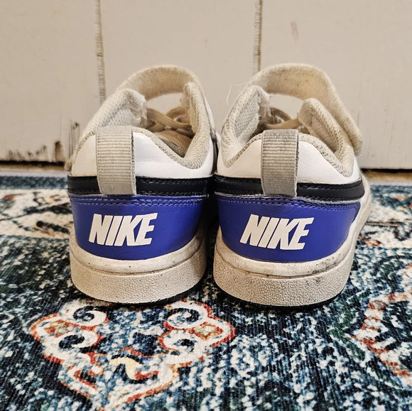 NIKE COURT BOROUGH LOW RECRAFT PS Kids Sneakers, DV5457 108 White/D - Picture 5 of 11